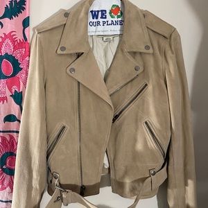 Goat-Suede Ralph Lauren Motorcycle Jacket